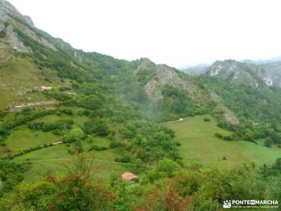 Corazón de Picos de Europa;foces del rio pendon ruta gr 10 fuente del cobre ruta del rio cares la m